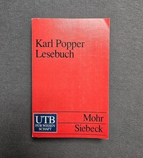 Lesebuch karl popper gebraucht kaufen  Bremen