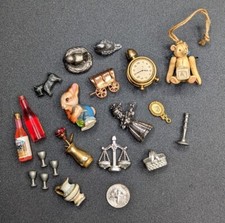 Mezcla aleatoria de miniaturas animales comida bebida artículos etc casa de muñecas en su mayoría vintage segunda mano  Embacar hacia Mexico