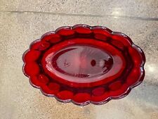 dish glass red bowl for sale  Phoenix