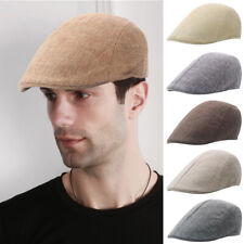 Boné masculino Gatsby Newsboy cor sólida chapéu hera golfe condução plano cabbie boné EUA comprar usado  Enviando para Brazil