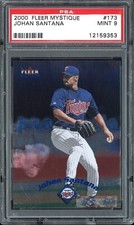 JOHAN SANTANA 2000 FLEER MYSTIQUE #173 PSA 9 ROOKIE RC comprar usado  Enviando para Brazil