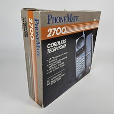 Telefone antigo Phonemate 2700 sem fio preto 1993 comprar usado  Enviando para Brazil