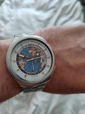Edox geoscope worldtimer for sale  SOLIHULL