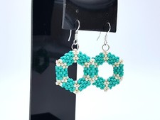 Hexagon earrings unique for sale  ASHFORD