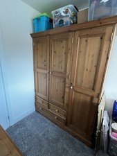 Solid pine triple for sale  NEATH