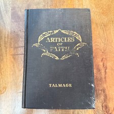Articles Of Faith By Talmage Hardcover Vintage Religious Book 1930 Edition Black segunda mano  Embacar hacia Mexico