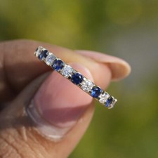 Round blue sapphire for sale  HAYES