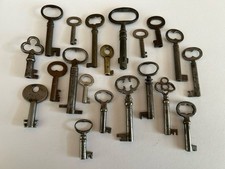 Lote de 20 chaves vintage de barril antigo esqueleto chaves artesanato lote E comprar usado  Enviando para Brazil