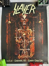 Slayer poster louder for sale  Westland