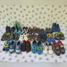 Lote com 20 pares de sapatos para bebês e crianças tamanhos 2-10 pacotes de sapatos revendedor comprar usado  Enviando para Brazil