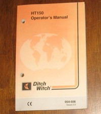 Manuale operatori ditch usato  Spedire a Italy