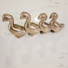 Conjunto adorável vintage meados do século bronze conjunto de quatro gansos ambulantes pato  comprar usado  Enviando para Brazil