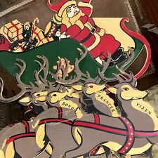 Vtg santa sleigh for sale  Linn