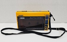 Reproductor de Cassette AM/FM Portátil Unisef De Colección Amarillo Z-2P Probado Funciona segunda mano  Embacar hacia Mexico