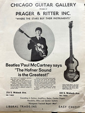 Mccartney hofner bass d'occasion  Expédié en Belgium