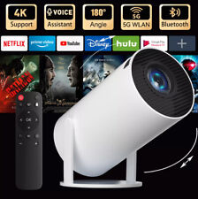 2025 Mini projektor 4K UHD WiFi Bluetooth Android TV Kino domowe Przenośny na sprzedaż  Wysyłka do Poland