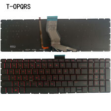 Notebook Novo Para HP 15-ax001la 15-ax002la Teclado Us 15-ax201la luz de fundo vermelho comprar usado  Enviando para Brazil