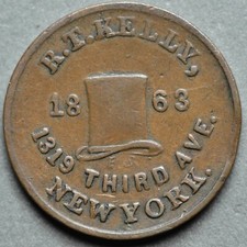 Cartão de loja Guerra Civil, Nova York NY-630AN-1a R-3 Robert T. Kelly comprar usado  Enviando para Brazil
