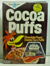 © 1977 COCOA PUFFS -STAR WARS-GENERAL MILLS CAIXA NÃO ACHATADA -ESTADO PERFEITO! comprar usado  Enviando para Brazil