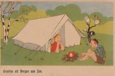 Cartolina illustrata bambini usato  Ticengo