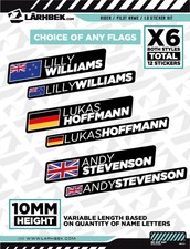 Personalised rider name for sale Personalised rider name for sale  CASTLEWELLAN