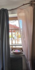 Vorhangschals grau 130x175 gebraucht kaufen  Redwitz a.d.Rodach