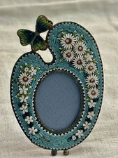 SUPERB MICRO MOSAICO ANTIGO COM MOLDURA DE FORMA RARA MARGARIDAS.c1920 comprar usado  Enviando para Brazil