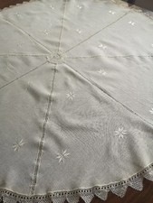Vintage circular tablecloth for sale  RICHMOND