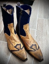 Mark Nason Dallas Galveston Pelo de Poni Azul Marino Para Hombres Talla 11 Diseñador Italiano Coleccionista segunda mano  Embacar hacia Mexico