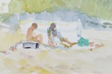 Original watercolour family for sale  WIRRAL