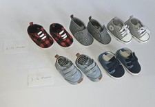 Lote de 5 sapatos de bebê 3-6M e 6-12M unissex sola macia usados comprar usado  Enviando para Brazil
