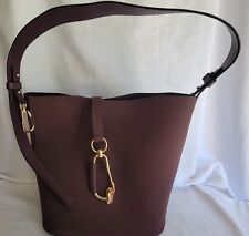 Bolsa de mão Zac Posen Belay ombro grande borgonha capa dura bolsa balde  comprar usado  Enviando para Brazil
