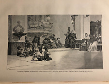 Incisione xilografia originale usato  Viu