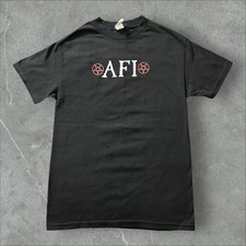 Usado, Camiseta 2003 AFI logotipo pentagrama etiqueta bloco cinza preta pequena vintage comprar usado  Enviando para Brazil