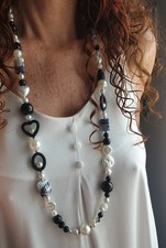 Collana donna pietre usato  Italia