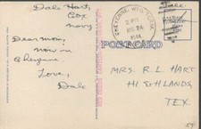 1944 Cheyenne Wyoming Terminal Cancelamento no Cartão Postal da Segunda Guerra Mundial - Cruz Vermelha Fornecida comprar usado  Enviando para Brazil