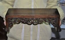 16'' Chinese Huanghuali Wood carved stool chair Dressing table Desk Base comprar usado 16'' Chinese Huanghuali Wood carved stool chair Dressing table Desk Base comprar usado  Enviando para Brazil