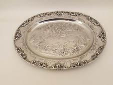 Bandeja de servir vintage 1990 Arthur Court vermelha raposa den belo acabamento 18" comprar usado  Enviando para Brazil