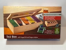 Wood tea box for sale  ENFIELD