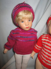 Strickpullover mütze fuchsia gebraucht kaufen  Hallbergmoos