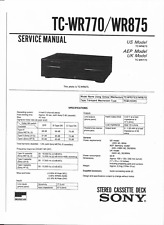 Sony service manual gebraucht kaufen  Salzgitter