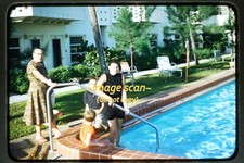 Piscina Daytona Beach Florida Hotel no início dos anos 1960, Kodachrome Slide s4b comprar usado  Enviando para Brazil