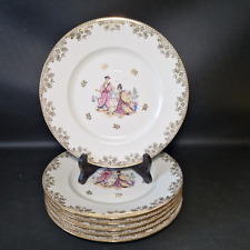 Assiettes plates porcelaine d'occasion  Thiron-Gardais