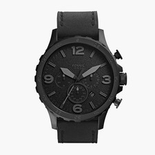 Relógio masculino Fossil Nate cronógrafo mostrador preto couro à prova d'água JR1354, usado comprar usado Relógio masculino Fossil Nate cronógrafo mostrador preto couro à prova d'água JR1354, usado comprar usado  Enviando para Brazil