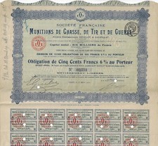 Societe Francaise des Munitions de Chasse, de Tir et de Guerre, 1920 na sprzedaż Societe Francaise des Munitions de Chasse, de Tir et de Guerre, 1920 na sprzedaż  Wysyłka do Poland