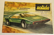 Catalogue SOLIDO 1969 * - Bel Etat. na sprzedaż  Wysyłka do Poland
