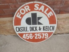 Round metal sign for sale  Parkersburg