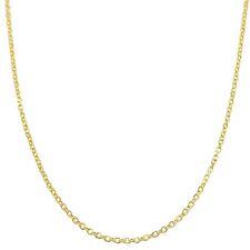 Colar corrente âncora/cabo ouro amarelo 14K corte diamante 1,8 mm - 14 a 24 polegadas comprar usado  Enviando para Brazil