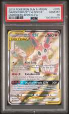 2019 POKEMON SUN & MOON UNBROKEN BONDS FULL ART/GARDEVOIR & SYLVEON GX PSA 10 comprar usado  Enviando para Brazil