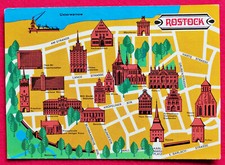 Postkarte rostock stadtplan gebraucht kaufen  Kirn